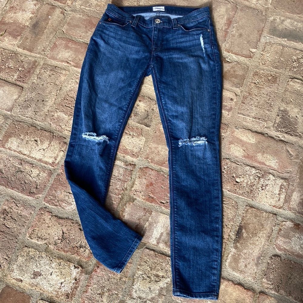 Hudson Krista Super Skinny Distressed Jeans Size 26